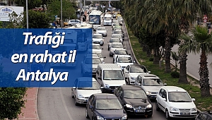 Beş büyük şehirde trafiği en rahat il Antalya oldu