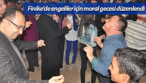 Finike'de engeliler için moral gecesi düzenlendi