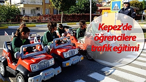 Kepez'de öğrencilere trafik eğitimi