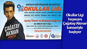 Okullar Ligi heyecanı Çağatay Akman konseriyle başlıyor