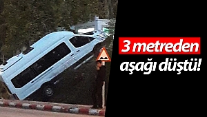 Park sahasının bittiğini görmedi 3 metreden aşağı düştü!