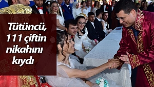 Tütüncü, 111 çiftin nikahını kıydı
