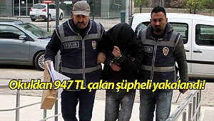 Alanya'da 2 okuldan 947 TL çalan şüpheli yakalandı!
