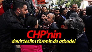 Antalya'da CHP'nin devir teslim töreninde arbede! (Videolu)