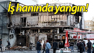Antalya'da iş hanında yangın!