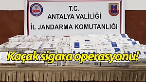 Antalya'da kaçak sigara operasyonu!