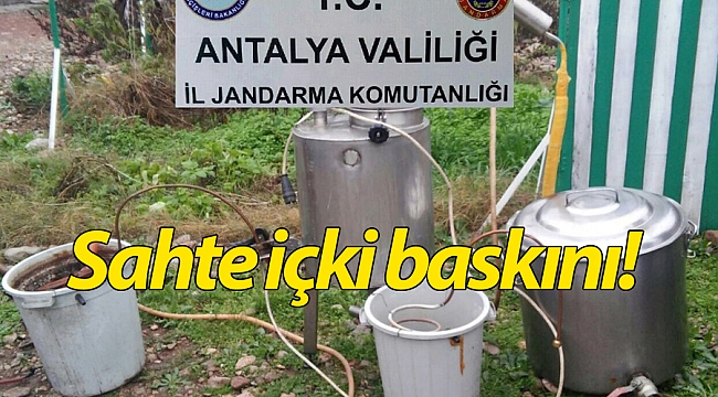 Antalya'da sahte içki baskını!