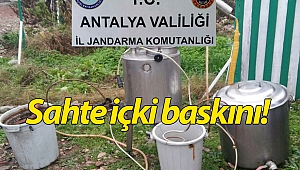Antalya'da sahte içki baskını!
