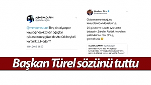 Başkan Türel sözünü tuttu Atatürk Heykeli ışıklandırıldı 