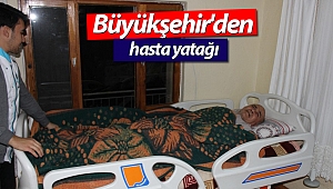 Büyükşehir'den hasta yatağı desteği
