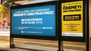Büyükşehir'den ilan ve reklam vergi borcu ödemesi uyarısı