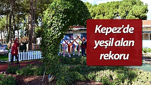 Kepez'de yeşil alan rekoru kırdı