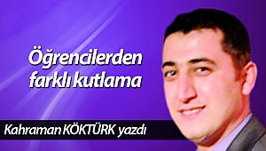 Öğrencilerden farklı kutlama