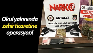 Okul yakınında zehir ticaretine operasyon!