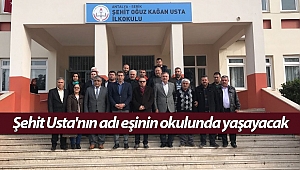 Şehit Üstteğmen Usta'nın adı eşinin okulunda yaşayacak