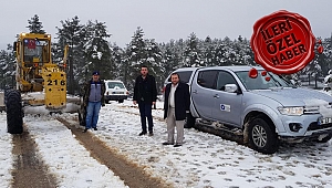 Torosların zirvesinde kar mücadelesi