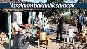 Yangında her şeyini kaybeden Sabahat teyzenin yaralarını bakanlık saracak