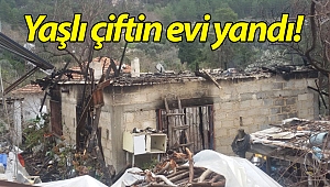 Yaşlı çiftin evi yangında kullanılamaz hale geldi!