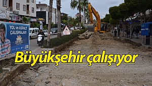Alanya İstiklal Caddesi yenileniyor
