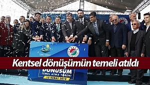 Antalya'da 319 daireli kentsel dönüşümün temeli atıldı