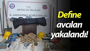 Antalya'da kaçak kazı yapan 5 kişi yakalandı!