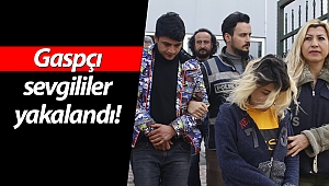 Antalya'da motosikletli gaspçı sevgililer yakalandı! (Videolu)