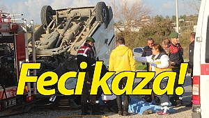 Antalya'da trafik kazası: 1 ölü, 3 yaralı! (Videolu)