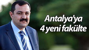 Antalya'ya 4 yeni fakülte