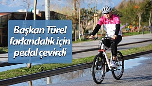 Başkan Türel farkındalık için pedal çevirdi