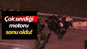 Motosiklet tutkunu gencin feci sonu! (Videolu)