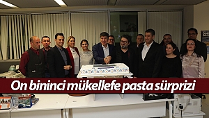 On bininci mükellefe pasta sürprizi