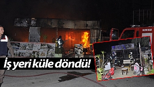 Yangında iş yeri kullanılamaz hale geldi!
