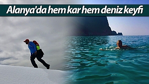 Alanya'da hem kar hem deniz keyfi