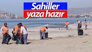Alanya'da sahiller sezona hazırlanıyor