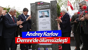 Andrey Karlov Demre'de ölümsüzleşti (Videolu)
