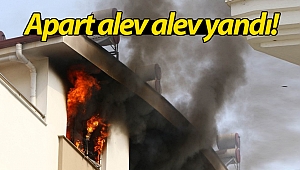 Antalya'da apart yangını korkuttu! (Videolu)