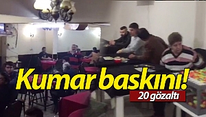 Antalya'da kumar baskını: 20 gözaltı! (Videolu)