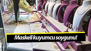 Antalya'da maskeli kuyumcu soygunu! (Videolu)