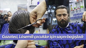Antalyalı gazeteci, 10 yıldır uzattığı saçlarını lösemi tedavisi gören çocuklara bağışladı
