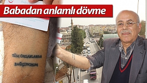 Kızını cinayete kurban veren babadan anlamlı dövme