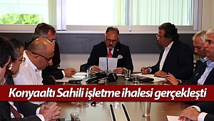 Konyaaltı Sahili işletme ihalesi gerçekleşti