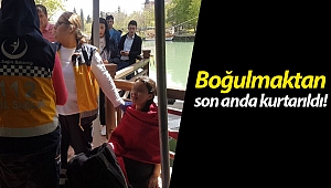 Manavgat Köprüsü'nden atlayan genç kızı tekne personeli kurtardı!