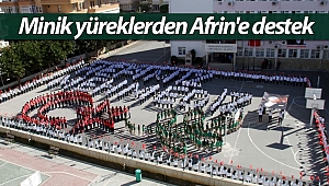 Minik yüreklerden Afrin'e kocaman destek (Videolu)