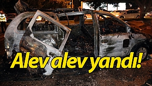 Satışa çıkardıkları araçları yanınca gözyaşlarına hakim olamadılar! (Videolu)