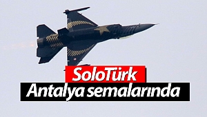 SoloTürk Antalya semalarında uçtu (Videolu)