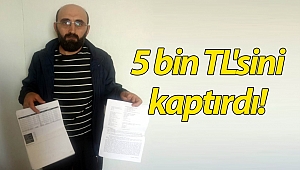 Telefondaki dolandırıcılara 5 bin TL'sini kaptırdı!