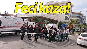 Üç kişinin bulunduğu motosiklete otomobil çarptı: 4 yaralı