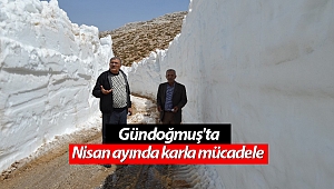 Antalya'da Nisan ayında 5 metrelik karla mücadele
