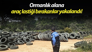 Antalya'da Ormanlık alana araç lastiği bırakan 4 kişi yakalandı!