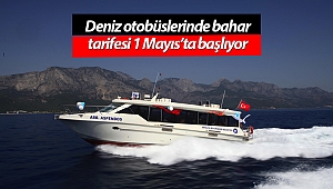 Deniz otobüslerinde bahar tarifesi 1 Mayıs’ta başlıyor